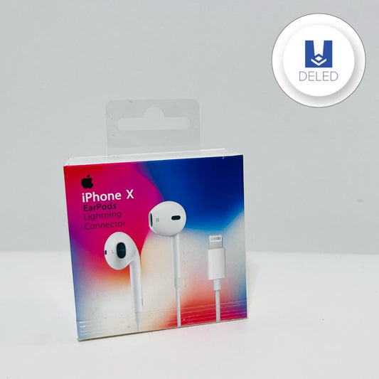 Audífonos Auriculares Manos Libres Entrada Lightning para iPhone EarPods Calidad Original APPLE X