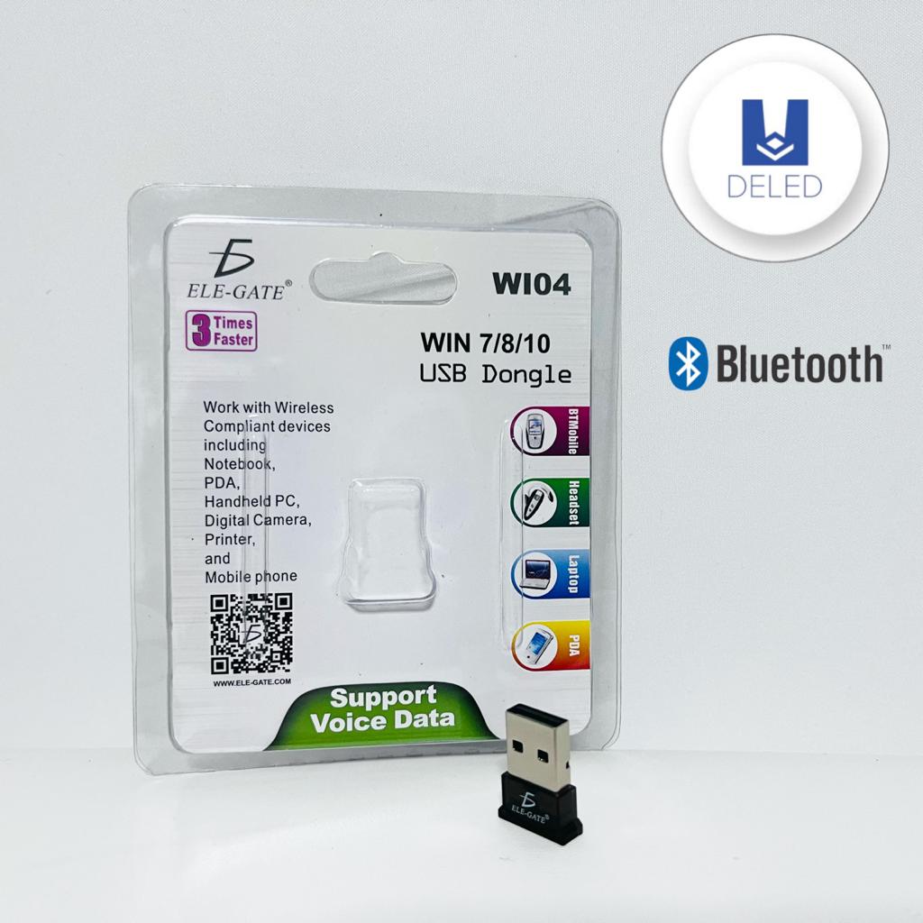 Receptor Bluetooth / Adaptador Bluetooth para Computadora Conexión USB Dongle ELE-GATE WI04