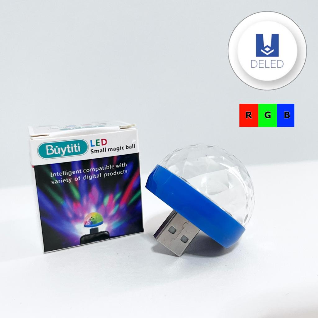 LIQUIDACION Foco LED Mini Multicolor RGB con Entrada USB 4w BUYTITI AZMQ001
