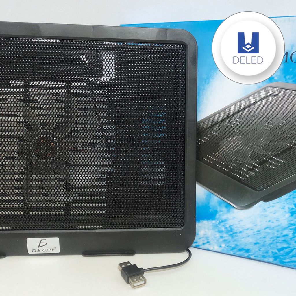 Ventilador / Enfriador para Laptop 10"-17" con USB Doble ELE-GATE CLR19