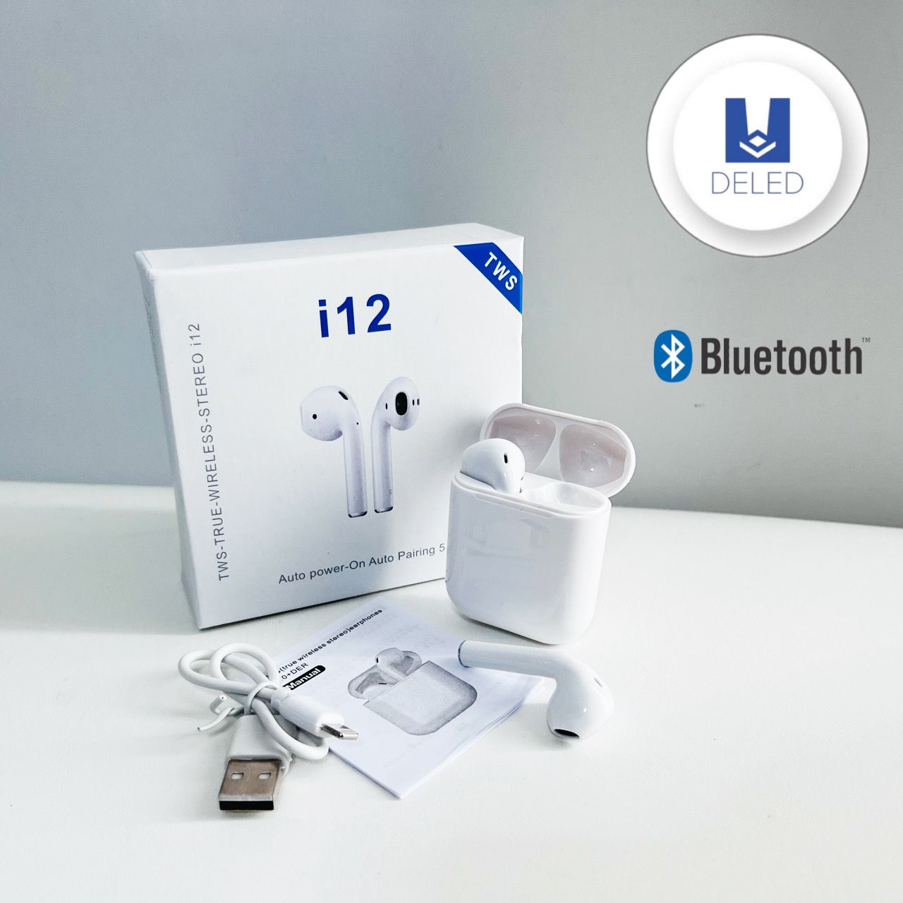 Audífonos Inalámbricos Bluetooth Recargables i12 5.0 TWS XINMI I12A