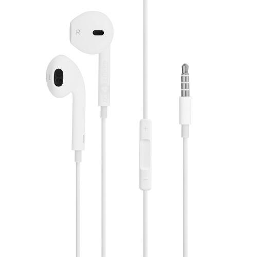 Aud fonos Auriculares Manos Libres Entrada Auxiliar Jack 3.5mm Estilo EarPods DELED AUX 01