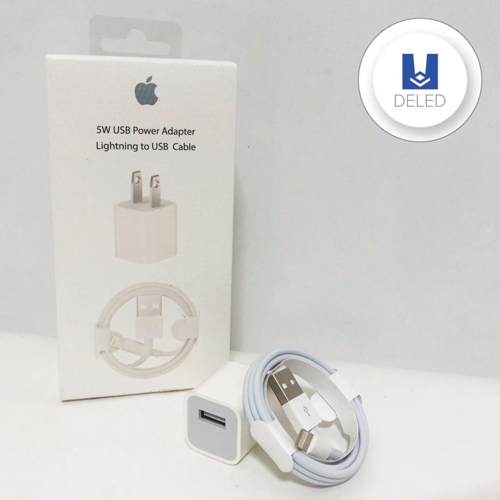 Cargador Completo con Cable USB Lightning 5w para iPhone Calidad Origi –  DELED Electronica y Accesorios