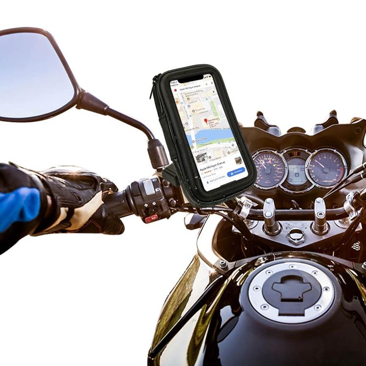 Soporte de Celular para Motocicleta / Bicicleta Impermeable Espejo WEATHER RESISTANT BIKE SOP-1036
